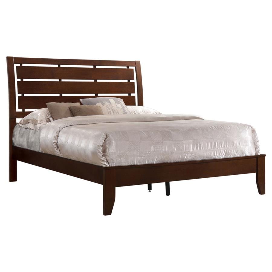 Serenity California King Panel Bed Rich Merlot