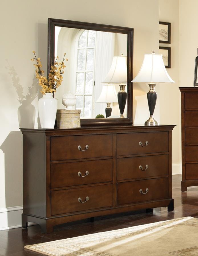 Tatiana 6-drawer Dresser Warm Brown