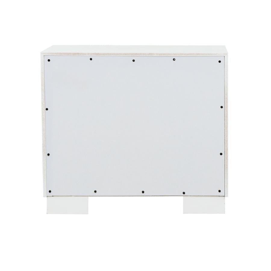 Jessica 2-drawer Nightstand White