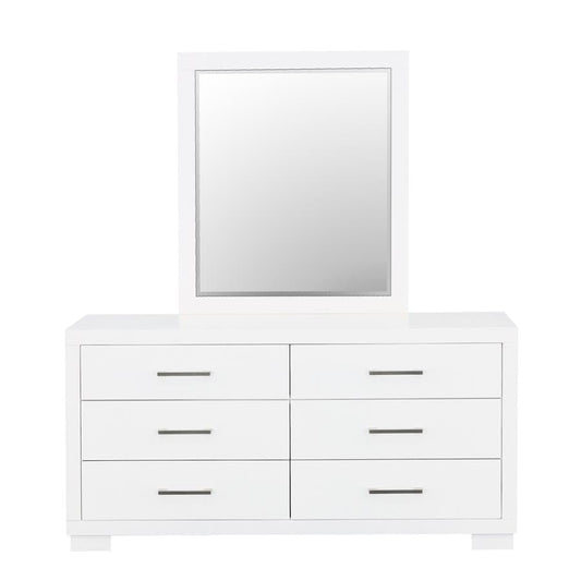 Jessica Rectangular Mirror White