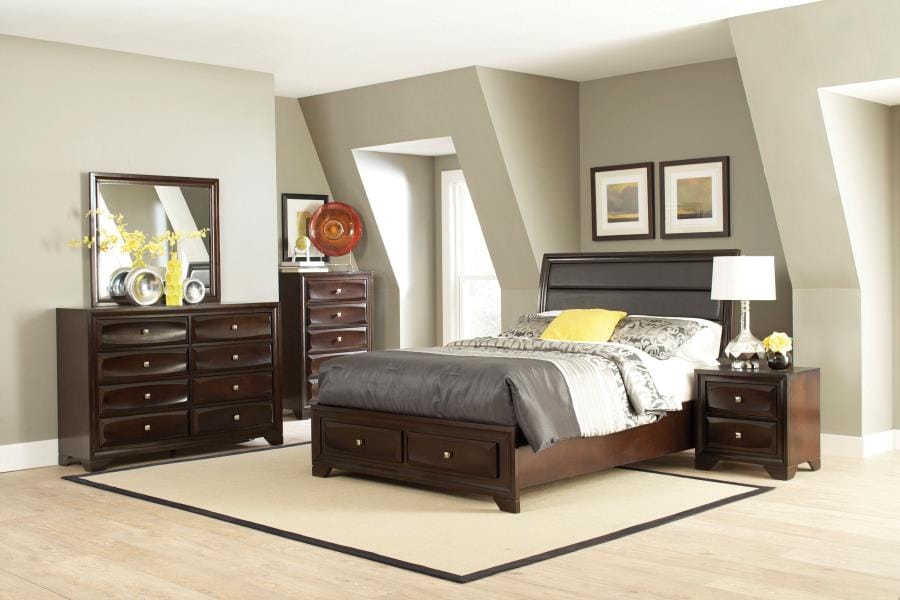 Jaxson 2-drawer Rectangular Nightstand Cappuccino