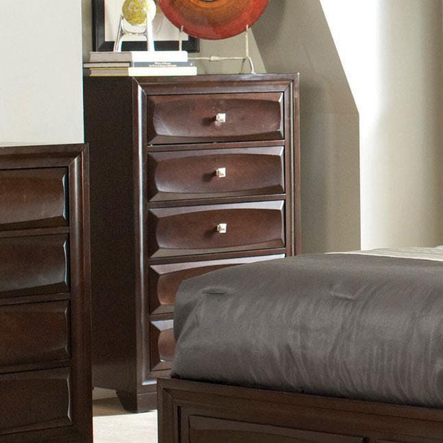 Jaxson 5-drawer Rectangular Chest Cappuccino