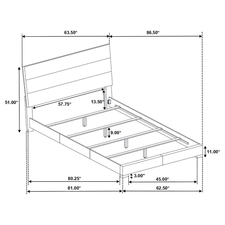 QUEEN BED 4 PC SET