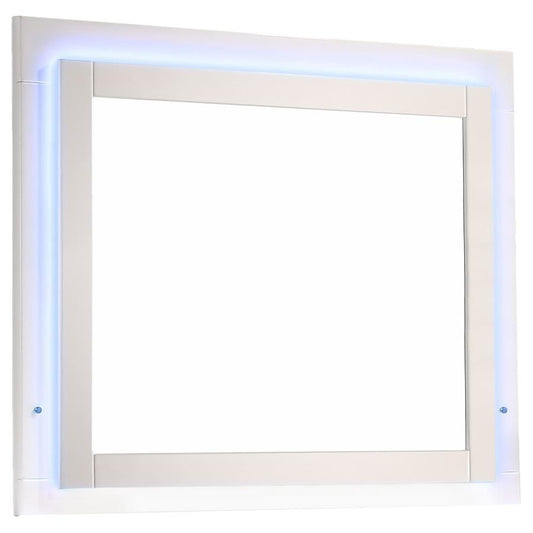 Felicity Mirror Glossy White with LED Light