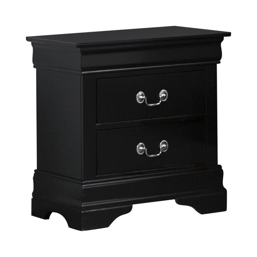 Louis Philippe Rectangular 2-drawer Nightstand