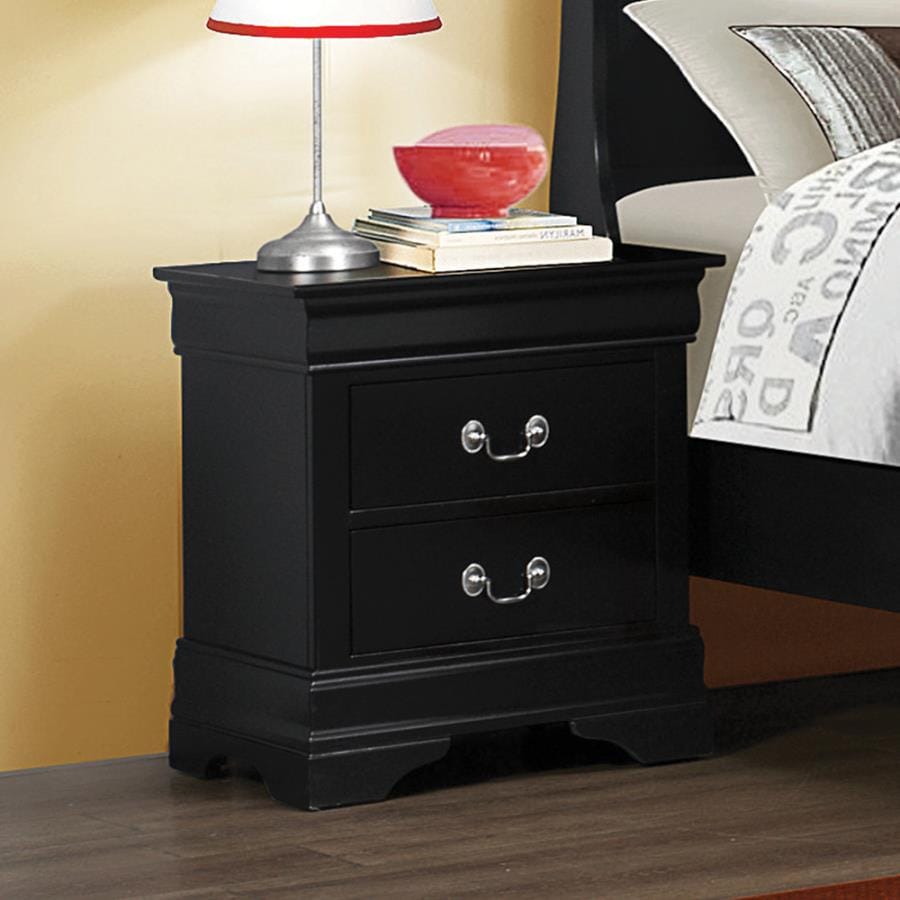 Louis Philippe Rectangular 2-drawer Nightstand