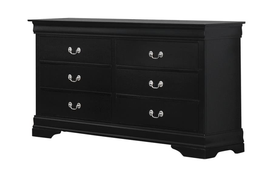 Louis Philippe Rectangular 6-drawer Dresser