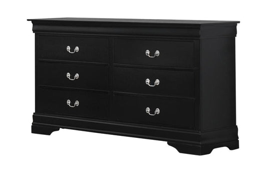 Louis Philippe Rectangular 6-drawer Dresser