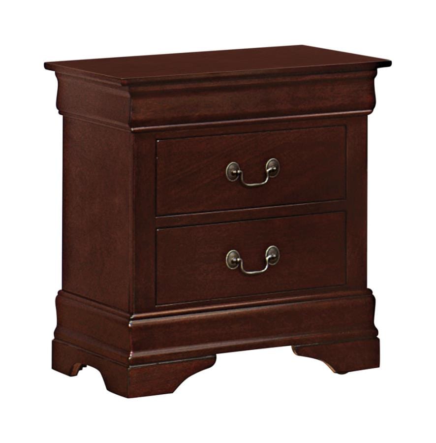 Louis Philippe Rectangular 2-drawer Nightstand