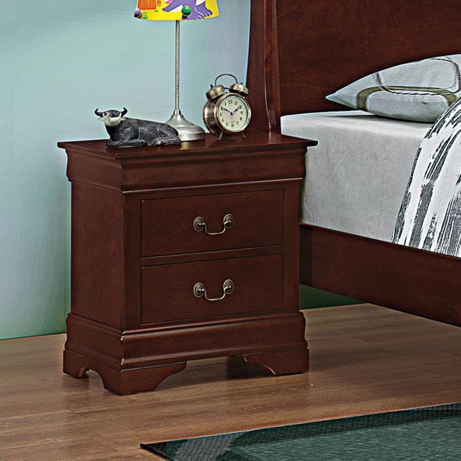 Louis Philippe Rectangular 2-drawer Nightstand