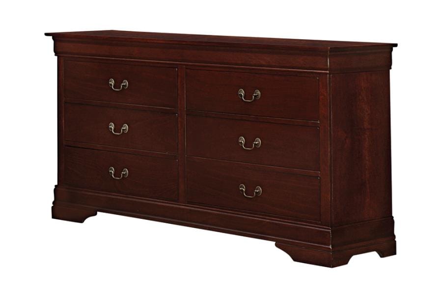 Louis Philippe Rectangular 6-drawer Dresser