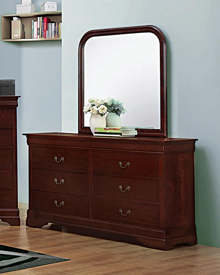 Louis Philippe Rectangular 6-drawer Dresser