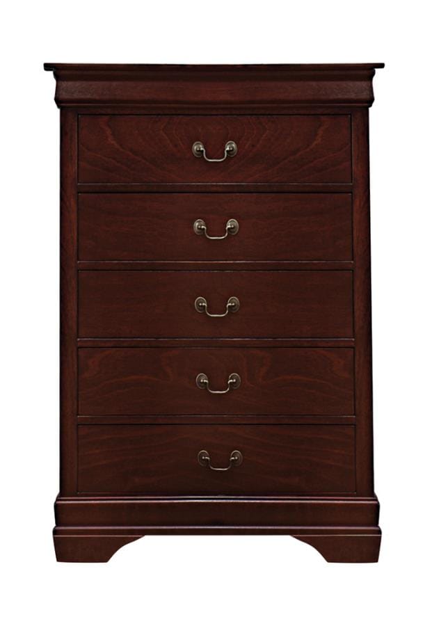 Louis Philippe Rectangular 5-drawer Chest