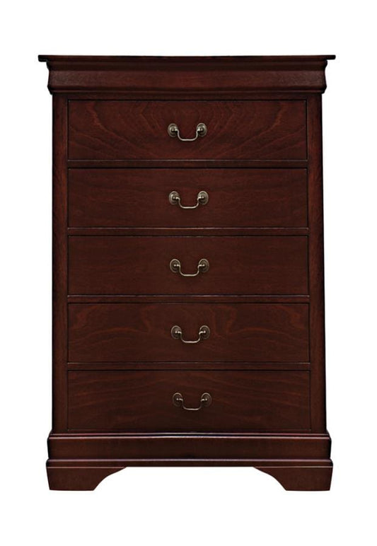 Louis Philippe Rectangular 5-drawer Chest
