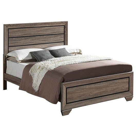 Kauffman California King Panel Bed Washed Taupe