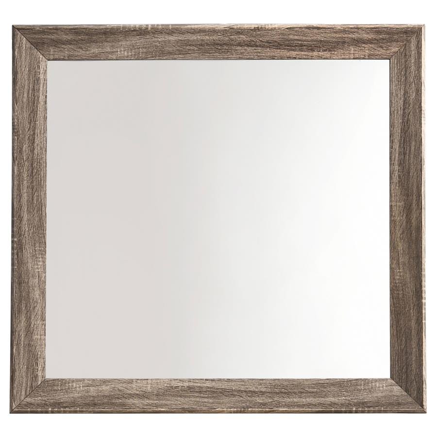 Kauffman Rectangular Mirror Washed Taupe