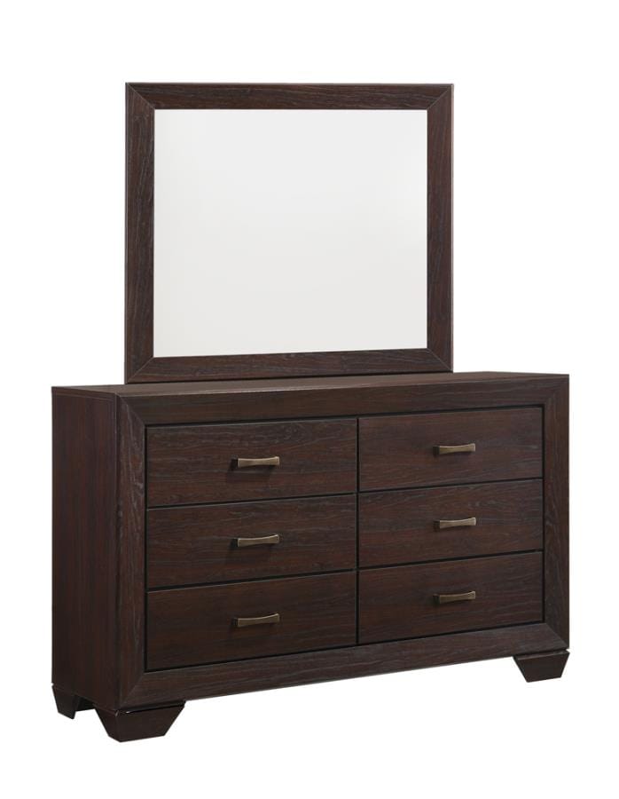 Kauffman Rectangular Mirror Dark Cocoa