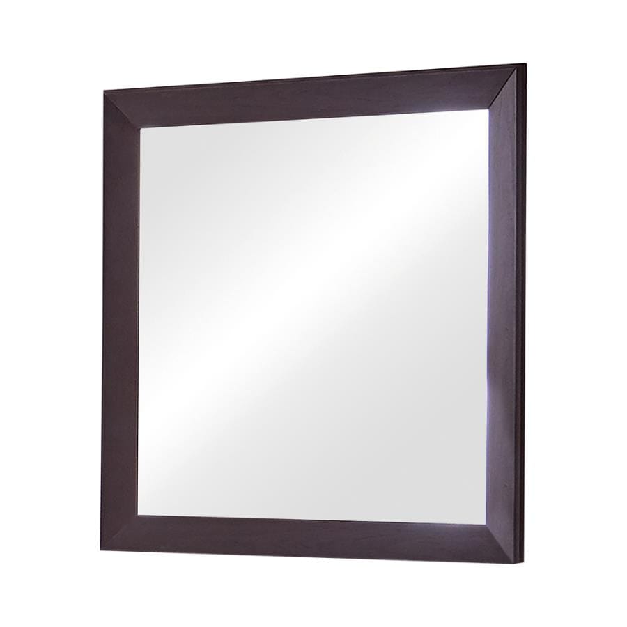 Kauffman Rectangular Mirror Dark Cocoa