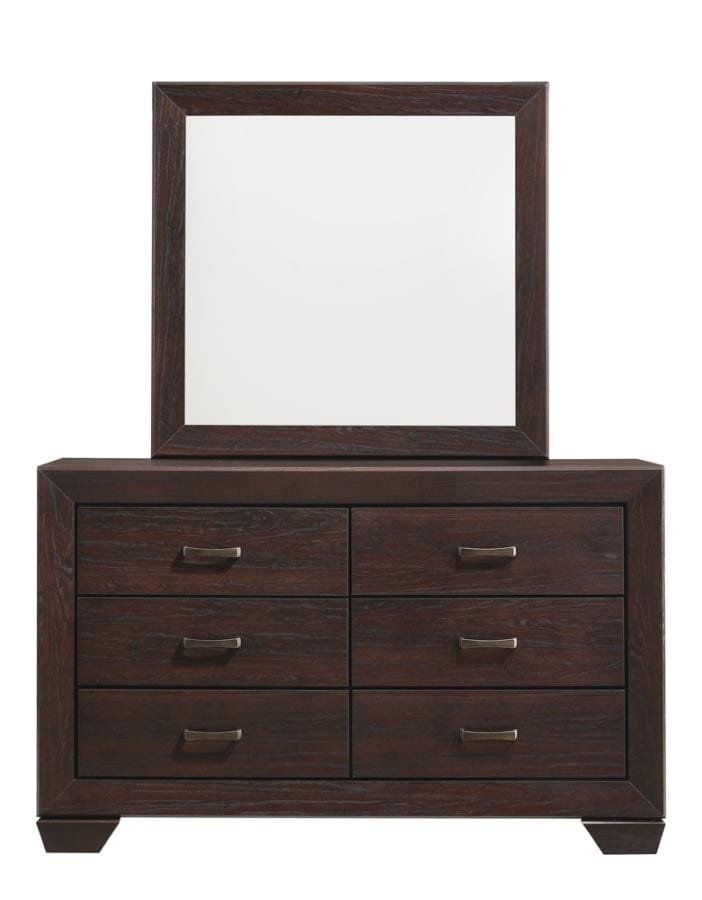 Kauffman Rectangular Mirror Dark Cocoa