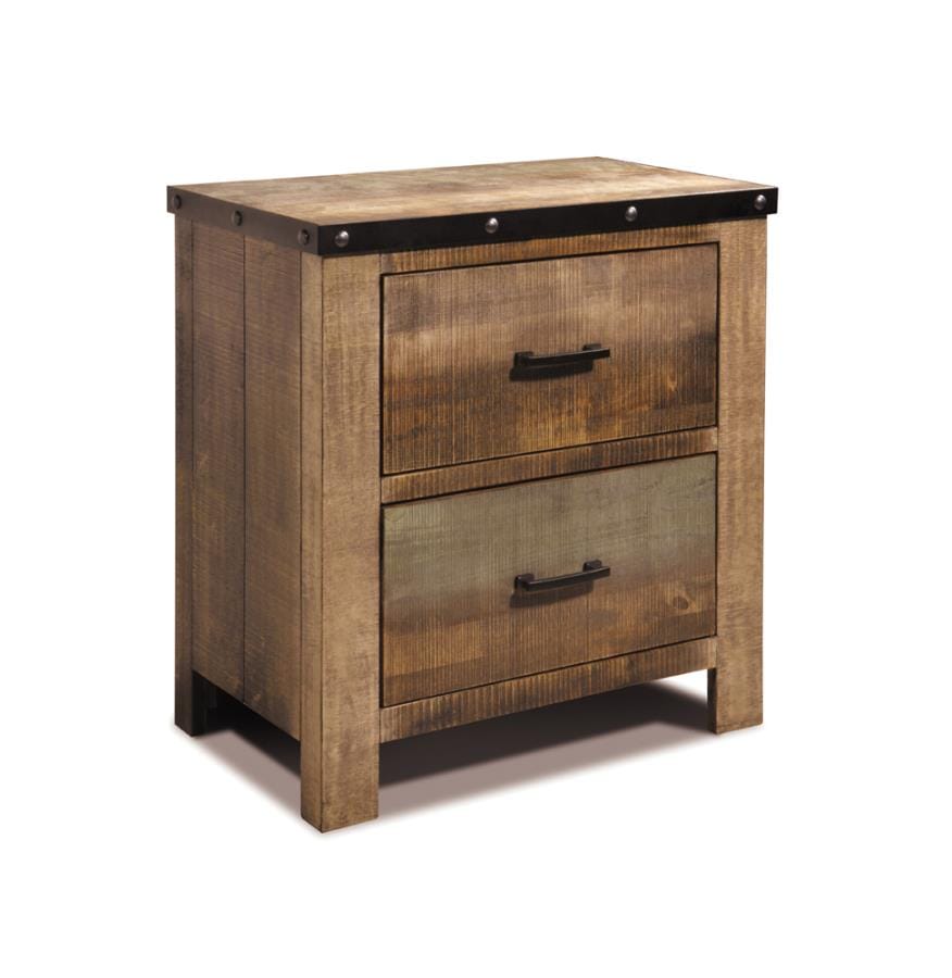 Sembene 2-drawer Nightstand Antique Multi-color