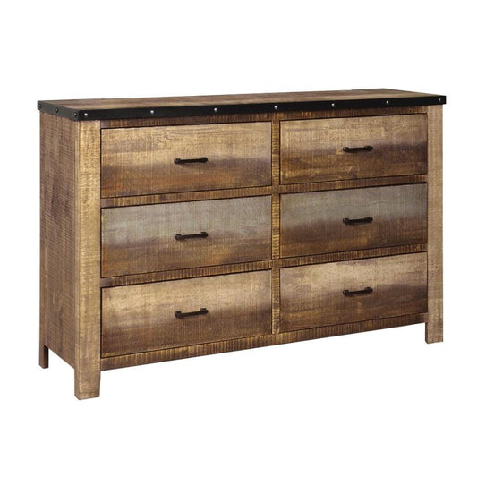 Sembene 6-drawer Dresser Antique Multi-color