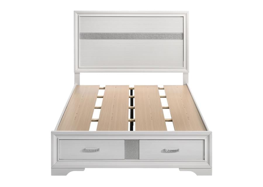 Miranda Full Storage Bed White