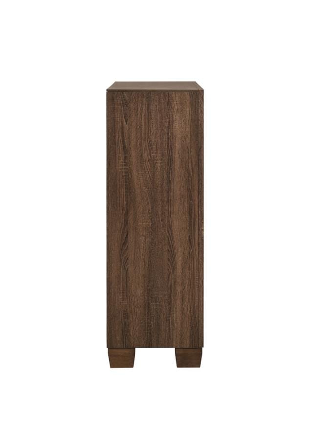 Brandon 5-drawer Chest Medium Warm Brown