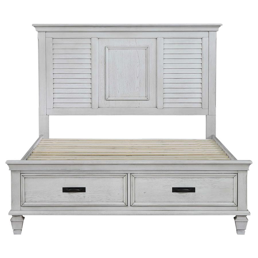 Franco California King Storage Bed Antique White