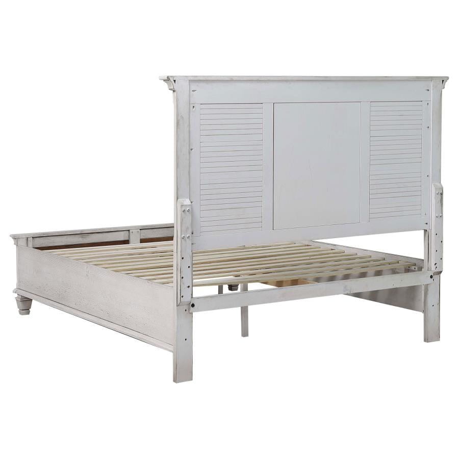 Franco Queen Storage Bed Antique White