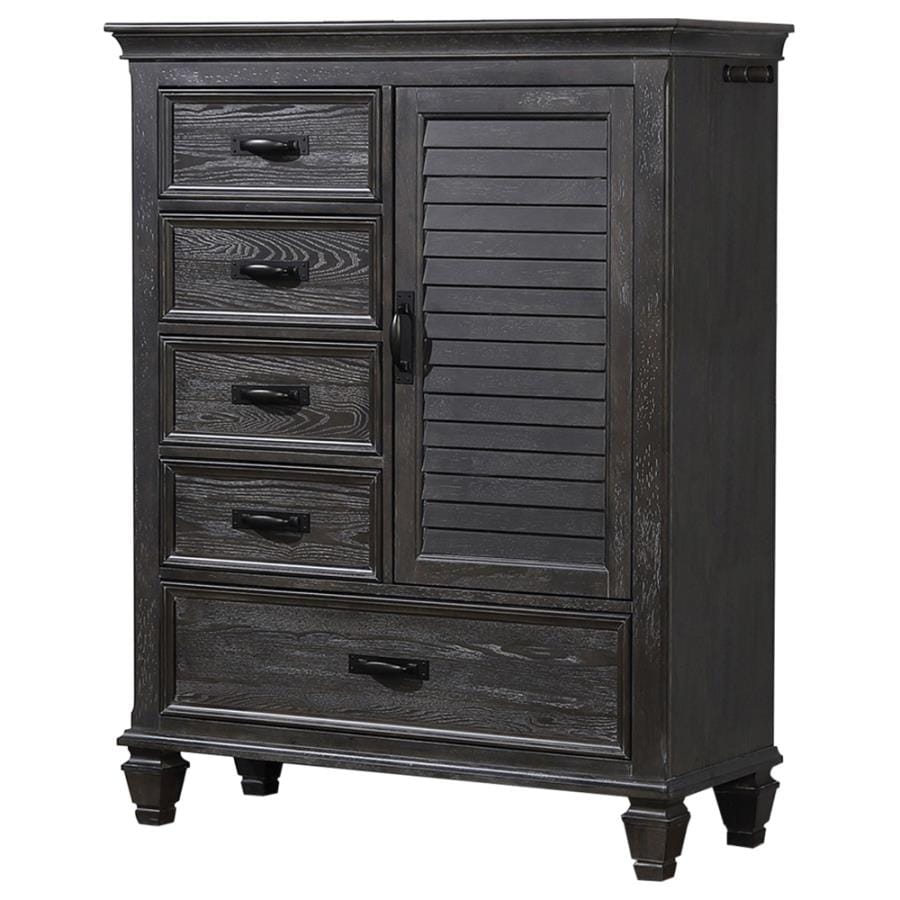 Franco 5-drawer Door Chest Weathered Sage