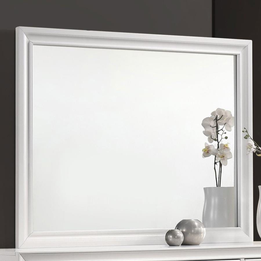 Barzini Rectangle Dresser Mirror White