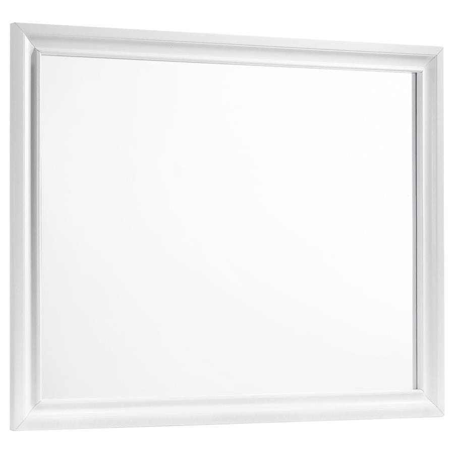 Barzini Rectangle Dresser Mirror White