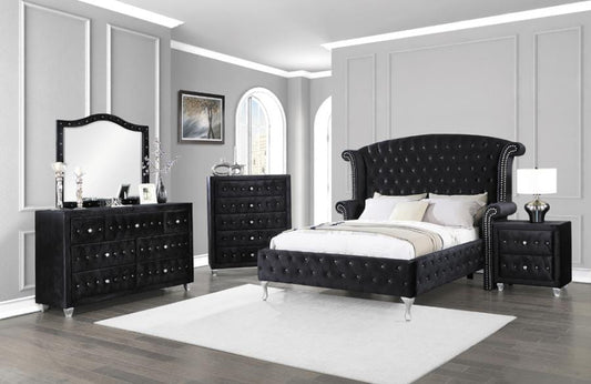 Deanna 4-piece California King Bedroom Set Black