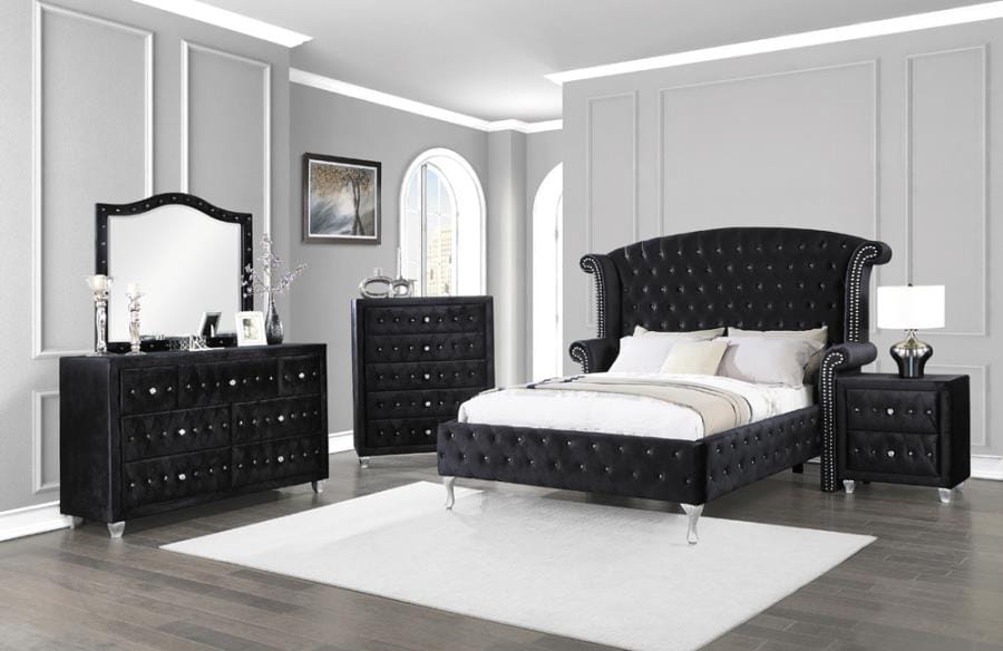 Deanna 4-piece Queen Bedroom Set Black