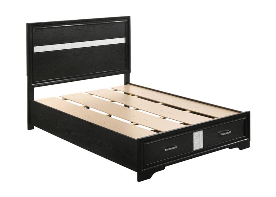 Miranda Full Storage Bed Black