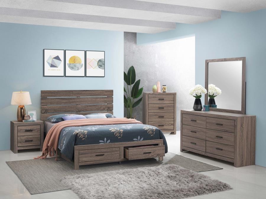 Brantford Eastern King Storage Bed Barrel Oak