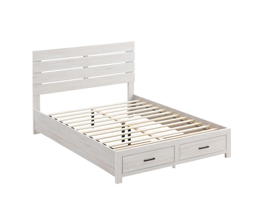 Brantford Queen Storage Bed Coastal White