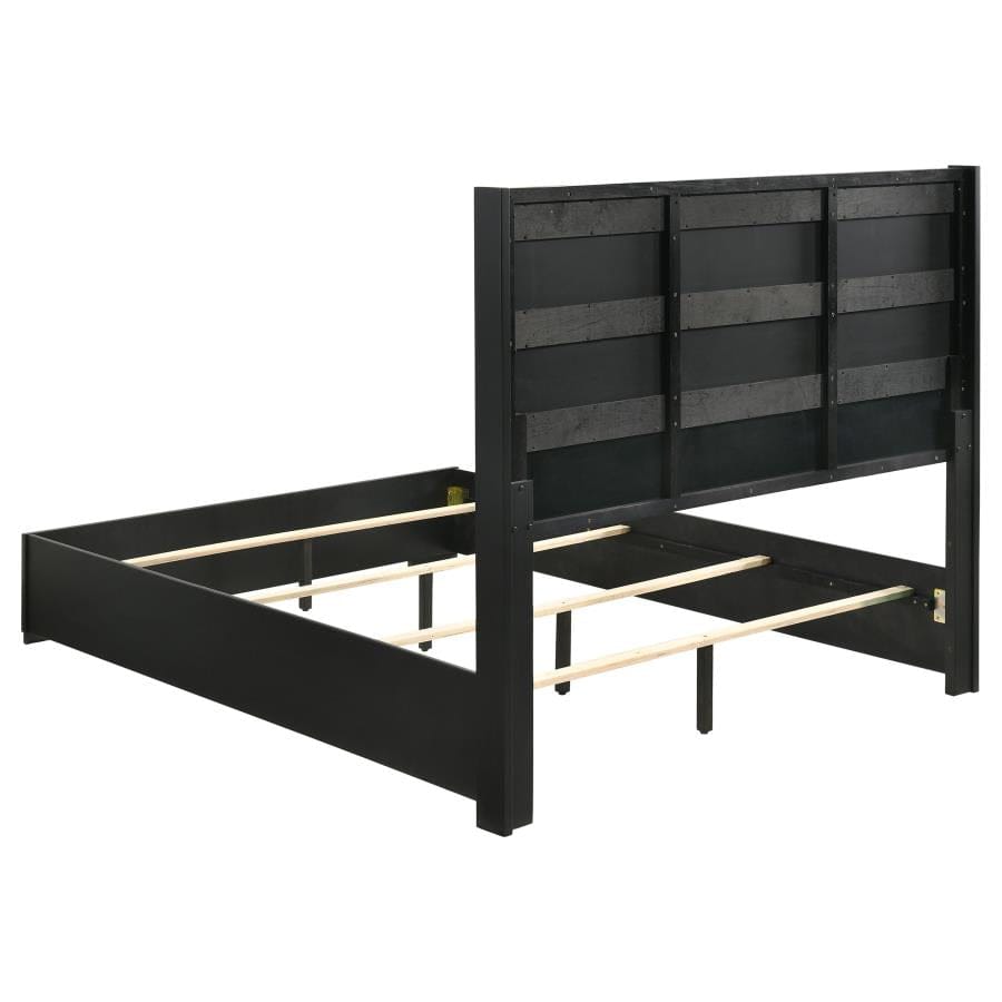 Blacktoft Queen Panel Bed Black