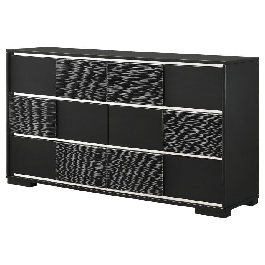 Blacktoft 6-drawer Dresser Black