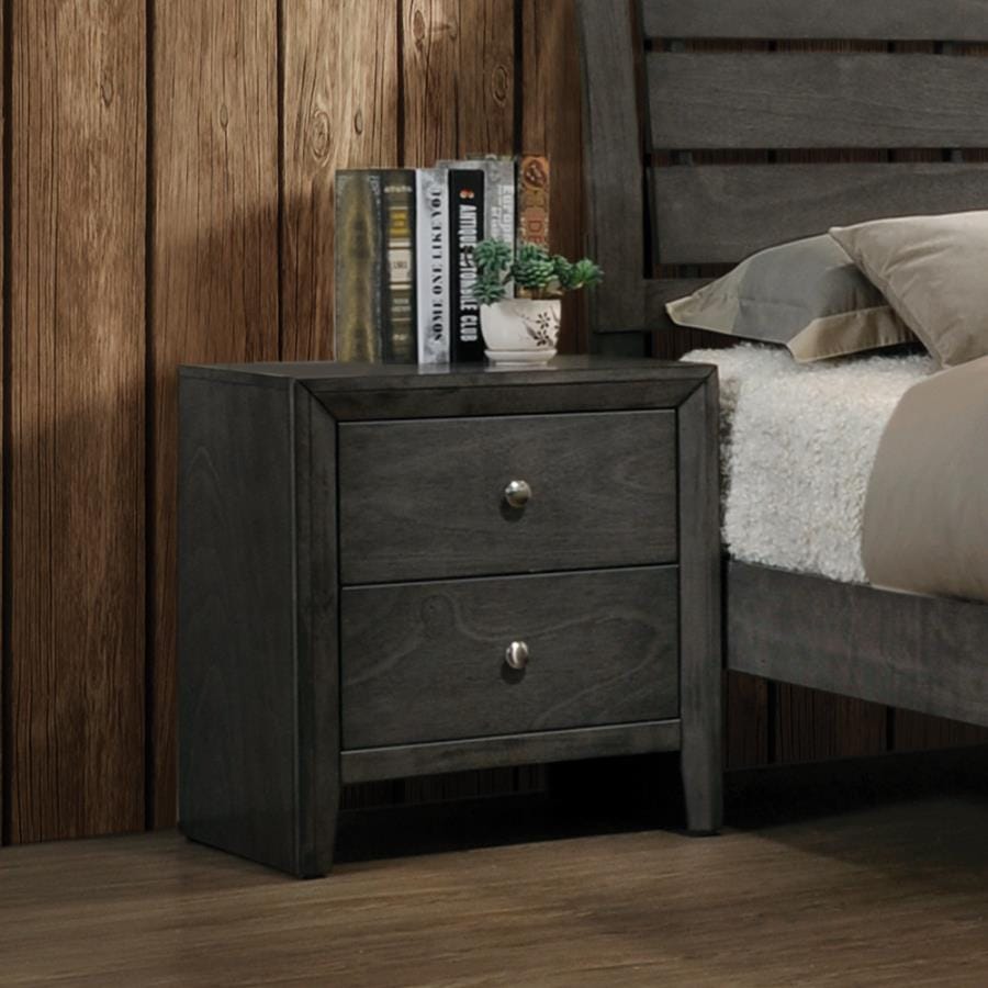 Serenity 2-drawer Nightstand Mod Grey