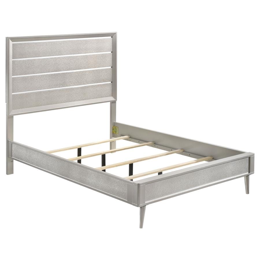 Ramon Full Panel Bed Metallic Sterling