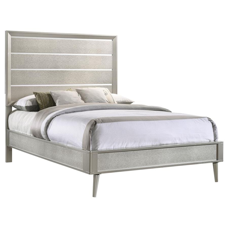 Ramon Full Panel Bed Metallic Sterling