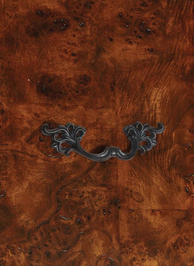 Exeter 7-drawer Dresser with Marble Top Dark Burl