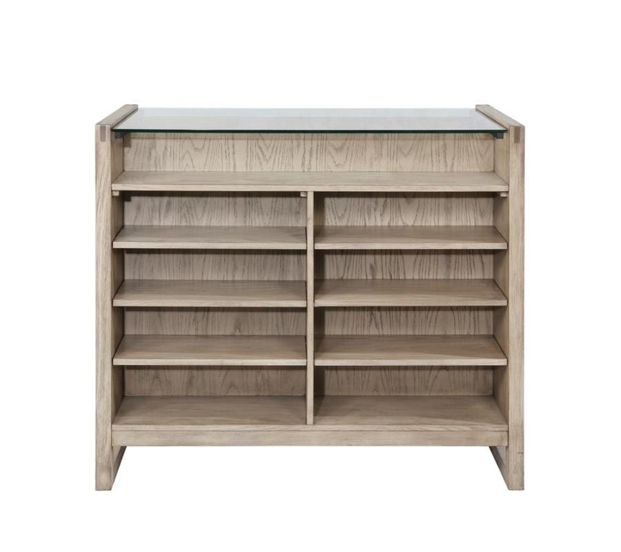 Smithson 5-drawer Rectangular Floating Chest Grey Oak