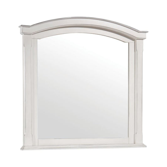 Carolina Arched Mirror Antique White