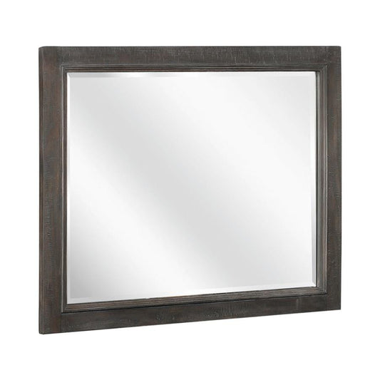 Atascadero Rectangular Mirror Weathered Carbon