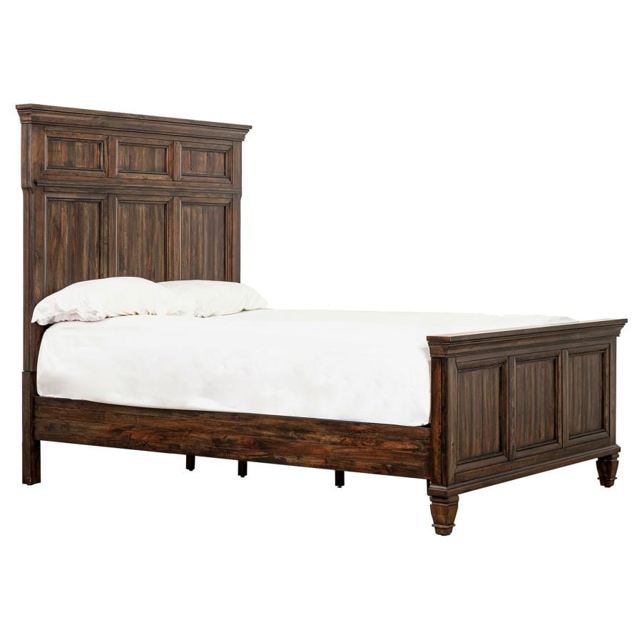 Avenue Eastern King Panel Bed Weathered Burnished Brown