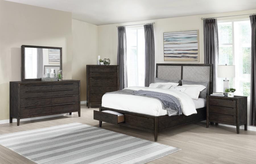 Malvern Queen Storage Bed French Press and Oatmeal