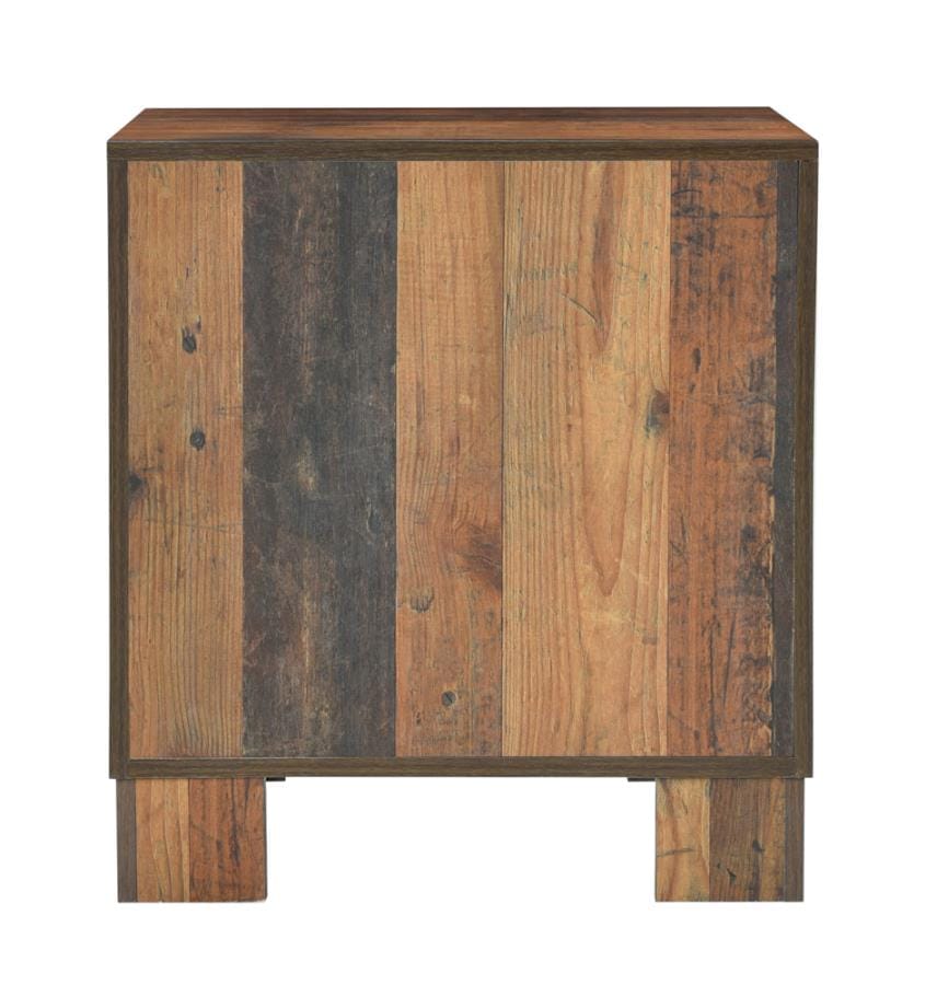 Sidney 2-drawer Nightstand Rustic Pine