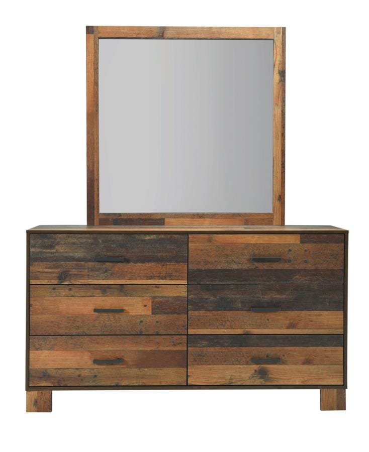 Sidney Square Mirror Rustic Pine